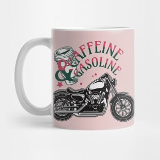 CAFFEINE GASOLINE PINK COFFEE MUG MOTORCYCLE Mug